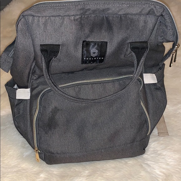 Soulsten Diaper Bag Backpack in Gray - Picture 4 of 14